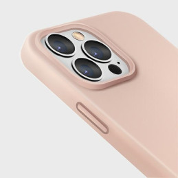 UNIQ Lino dėklas, skirtas iPhone 13 Pro Max - rožinis