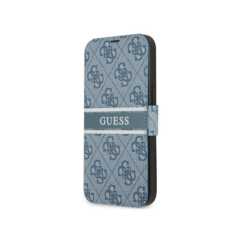 Guess 4G Stripe dėklas iPhone 13 mini - mėlynas