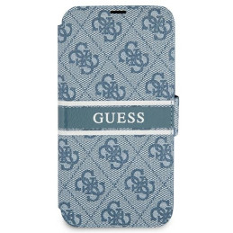 Guess 4G Stripe dėklas iPhone 13 mini - mėlynas