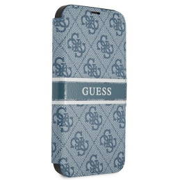 Guess 4G Stripe dėklas iPhone 13 mini - mėlynas