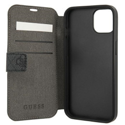 Guess 4G Stripe dėklas iPhone 13 mini - pilkas