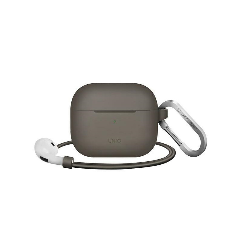 UNIQ Vencer silikoninis dėklas, skirtas AirPods 3 - smėlio spalvos