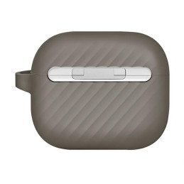 UNIQ Vencer silikoninis dėklas, skirtas AirPods 3 - smėlio spalvos
