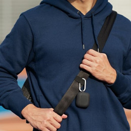 UNIQ Vencer silikoninis dėklas, skirtas AirPods 3 - smėlio spalvos