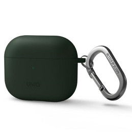 Uniq Nexo dėklas, skirtas AirPods 3 + Ear Hooks Silikoninis - žalias