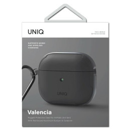 UNIQ Valencia dėklas, skirtas AirPods 3 – pilkas