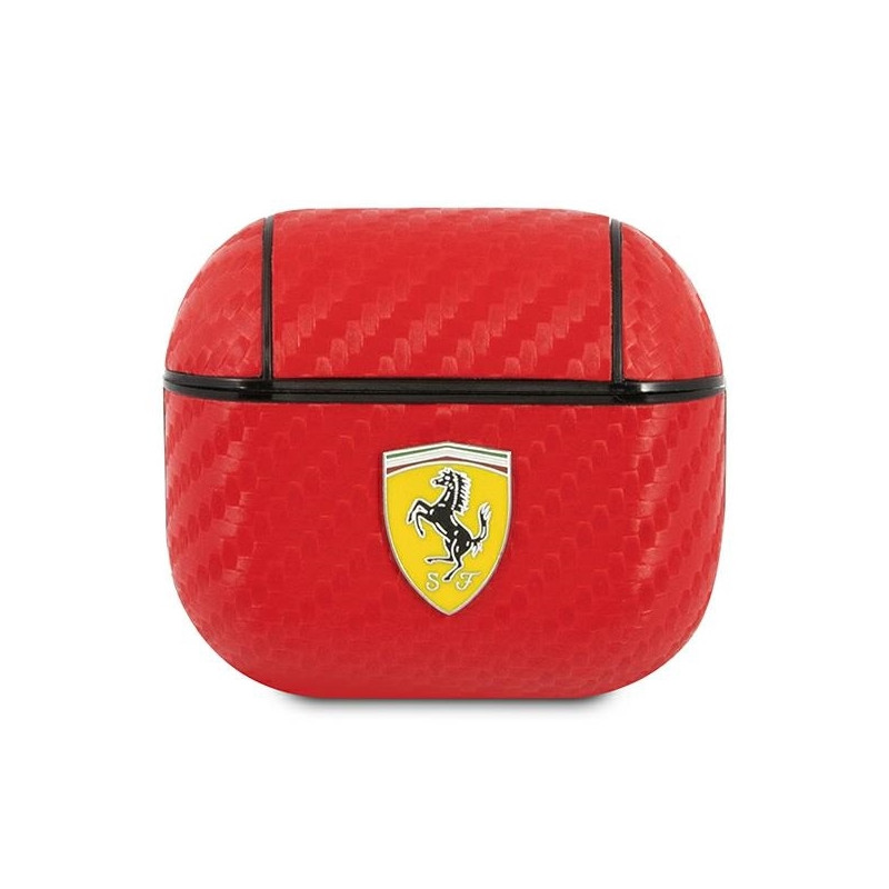 Ferrari On Track PU anglies dėklas, skirtas AirPods 3 – raudonas