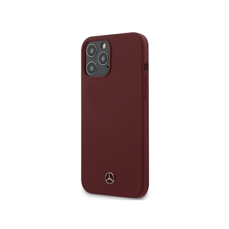 Mercedes Silicone Line dėklas iPhone 12 Pro Max - raudonas