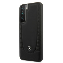 Mercedes Leather Urban Line dėklas Samsung Galaxy S22+ - juodas