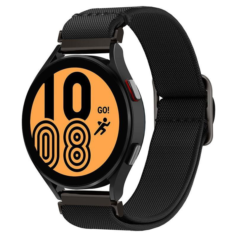 Spigen Fit Lite dirželis, skirtas Samsung Galaxy Watch 4 / 5 / 5 Pro / 6 - juodas