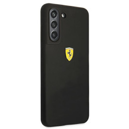 Ferrari silikoninis dėklas Samsung Galaxy S21 FE - juodas