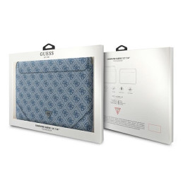 Guess 4G Uptown Triangle Logo dėklas 13-14" nešiojamam kompiuteriui - mėlynas