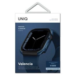 UNIQ Valencia dėklas, skirtas Apple Watch 4/ 5/ 6/ 7/ 8/ SE/ SE2 40/ 41mm – mėlynas