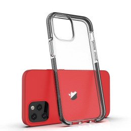 Spring Case, gelinis dėklas su spalvingu rėmeliu, skirtas iPhone 13 Pro Max, tamsiai mėlynas