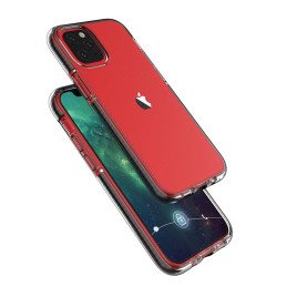 Spring Case, gelinis dėklas su spalvingu rėmeliu, skirtas iPhone 13 Pro Max, tamsiai mėlynas