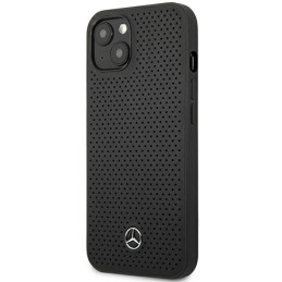 Mercedes odinis perforuotas dėklas iPhone 13 - juodas