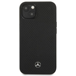 Mercedes odinis perforuotas dėklas iPhone 13 - juodas