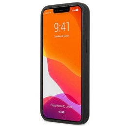 Mercedes odinis perforuotas dėklas iPhone 13 - juodas