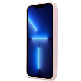 Guess Silicone Triangle dėklas iPhone 13 mini - violetinis