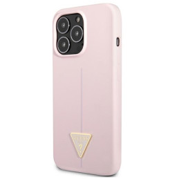 Guess Silicone Triangle dėklas, skirtas iPhone 13 Pro Max - violetinė
