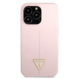 Guess Silicone Triangle dėklas, skirtas iPhone 13 Pro Max - violetinė