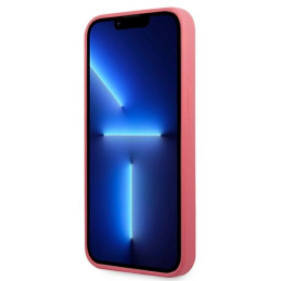 Karl Lagerfeld Silicone Plaque dėklas, skirtas iPhone 13 Pro / iPhone 13 - fuksija