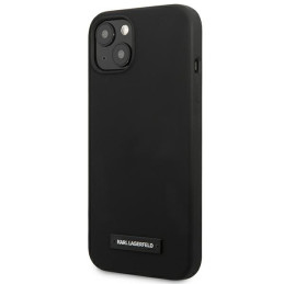 Karl Lagerfeld Silicone Plaque dėklas iPhone 13 - juodas