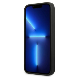 Karl Lagerfeld Silicone Plaque dėklas iPhone 13 - juodas