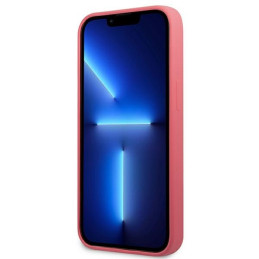 Karl Lagerfeld Silicone Plaque dėklas iPhone 13 mini - fuksija