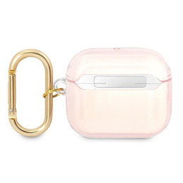 Guess Strap Collection dėklas, skirtas AirPods 3 dangteliui – rožinis