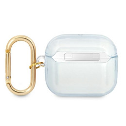 Guess Strap Collection dėklas, skirtas AirPods 3 dangteliui – mėlynas
