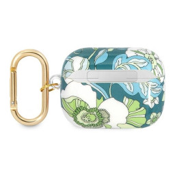Guess Flower Strap Collection dėklas, skirtas AirPods Pro – žalias
