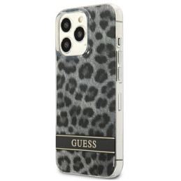 Guess Leopard dėklas, skirtas iPhone 13 Pro / iPhone 13 - pilkas