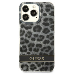 Guess Leopard dėklas, skirtas iPhone 13 Pro / iPhone 13 - pilkas