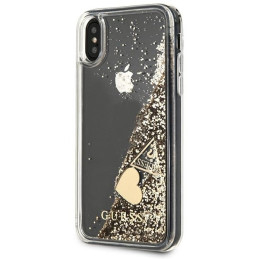 Guess Glitter Charms dėklas, skirtas iPhone X / Xs - auksinis