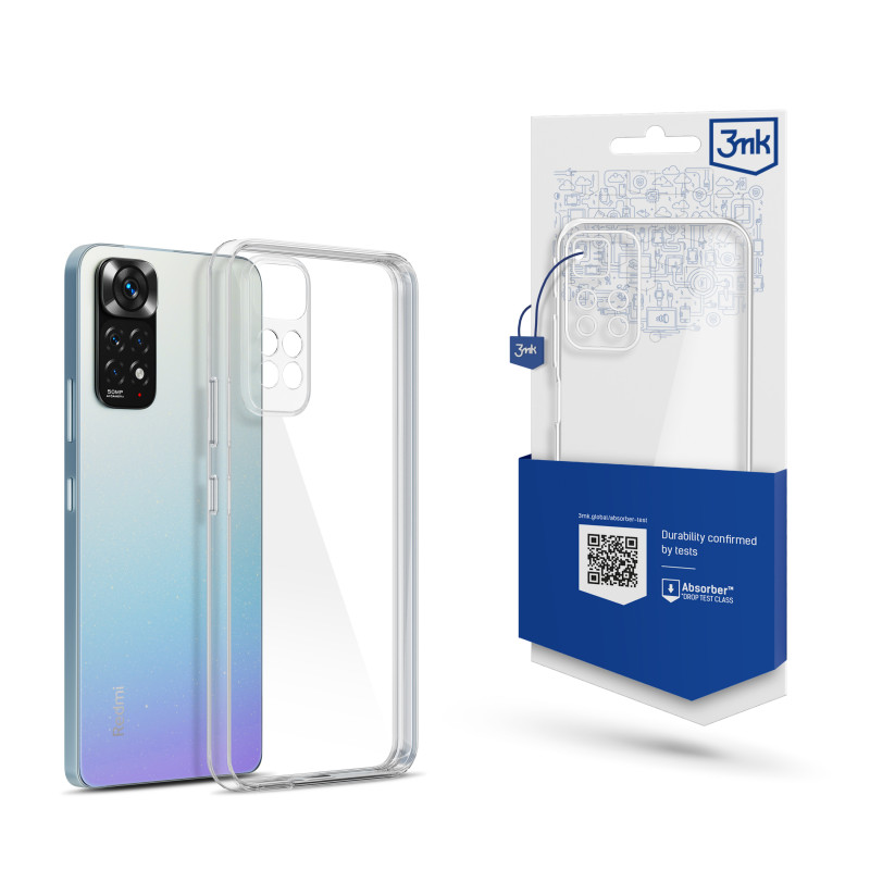 3mk skaidrus dėklas, skirtas Xiaomi Redmi Note 11 Pro 4G / 5G – skaidrus