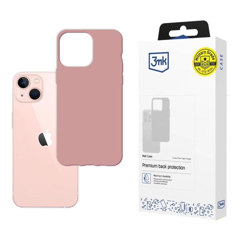 3mk matinis dėklas, skirtas iPhone 14 Plus – rožinis