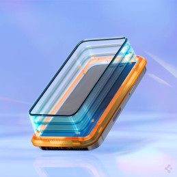 Spigen ALM Glass FC grūdintas stiklas skirtas iPhone 14 Pro Max - juodas 2 vnt.
