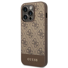 Guess GUHCP14XG4GLBR iPhone 14 Pro Max 6,7" rudas/ rudas kietas dėklas 4G Stripe Collection