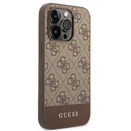 Guess GUHCP14XG4GLBR iPhone 14 Pro Max 6,7" rudas/ rudas kietas dėklas 4G Stripe Collection