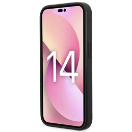 Karl Lagerfeld Saffiano Karl& 39 s Head Patch dėklas iPhone 14 Pro - juodas