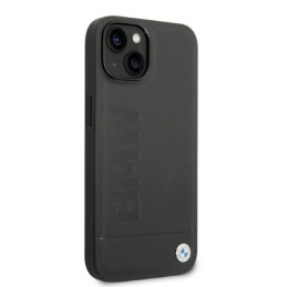 BMW Signature Logo Imprint MagSafe dėklas iPhone 14 Plus - juodas