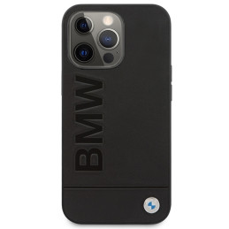 BMW Signature Logo Imprint MagSafe dėklas iPhone 14 Pro Max - juodas