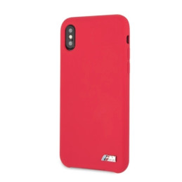 BMW Silicone M Collection dėklas iPhone X / Xs - raudonas