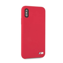 BMW Silicone M Collection dėklas iPhone X / Xs - raudonas