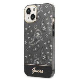 Guess Bandana Paisley dėklas, skirtas iPhone 14 Plus - juodas