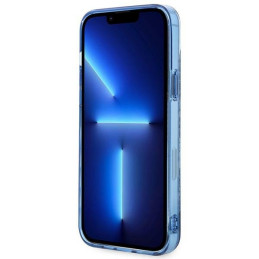 Guess Porcelain Collection dėklas, skirtas iPhone 14 Plus - mėlynas