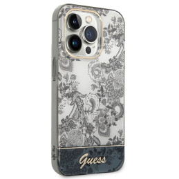 Guess Porcelain Collection dėklas, skirtas iPhone 14 Pro Max - pilkas