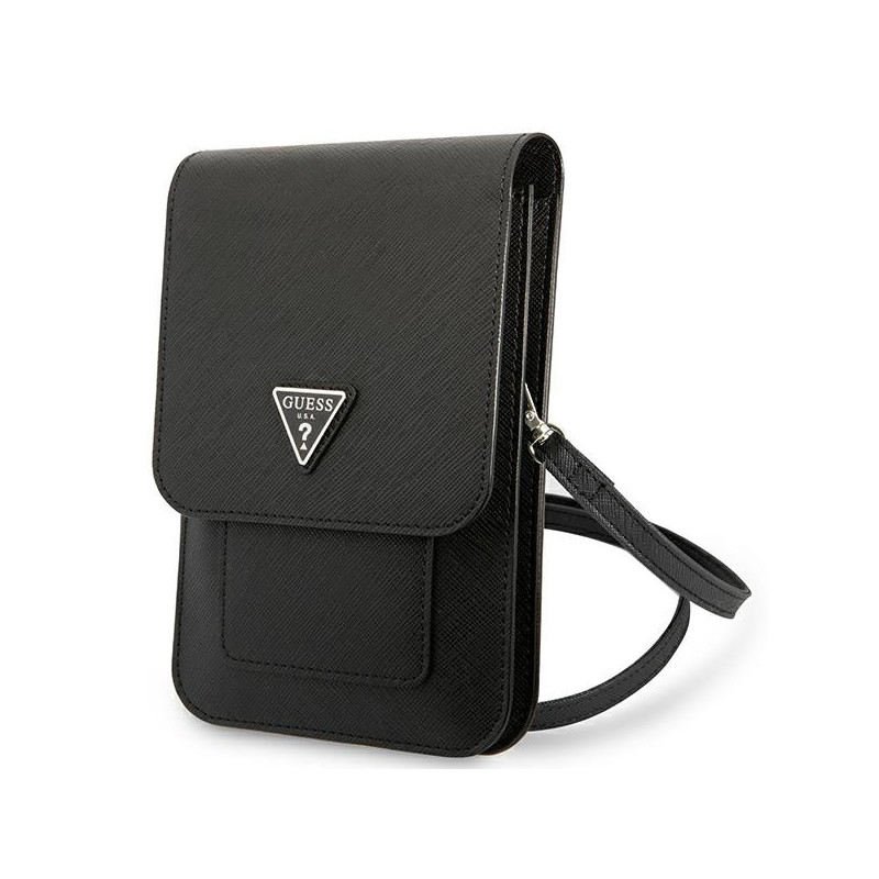 Guess Saffiano Triangle rankinė - juoda