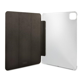 Karl Lagerfeld Saffiano Ikonic Karl dėklas, skirtas iPad 12,9" Pro 2021 - juodas